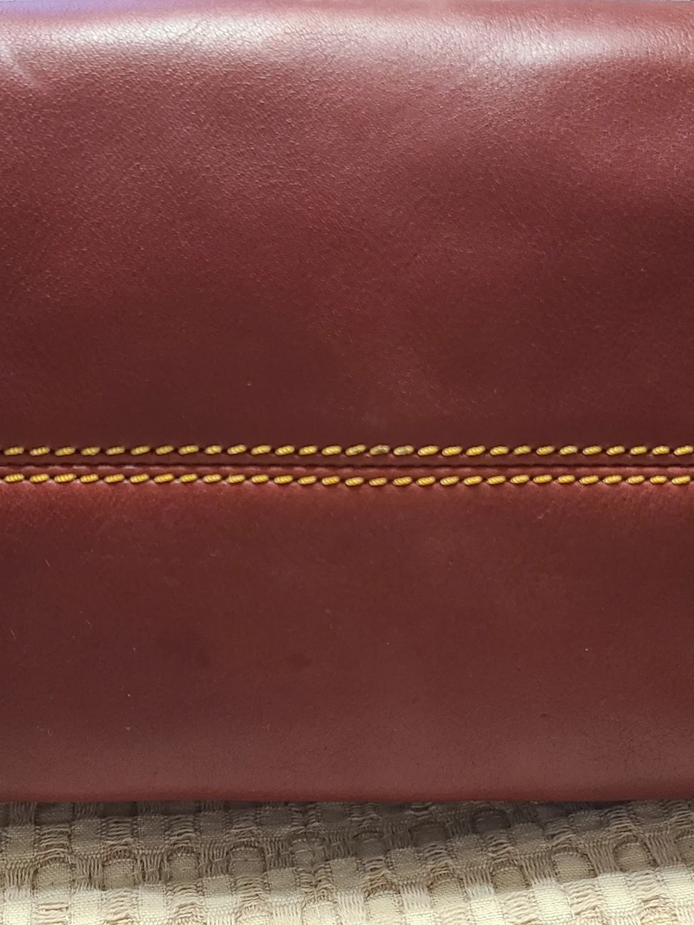 Dooney & Bourke Bordeaux Florentine Satchel 30 with Gold Hardware